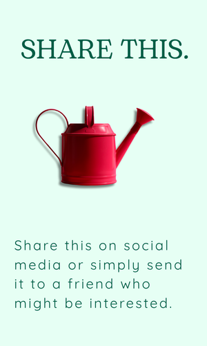 Share this on social media - Watering can